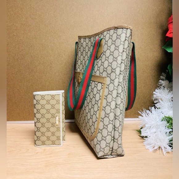 ✅ AUTHENTIC GUCCI SHERRYLINE TOTE+LONG WALLET - Picture 8 of 13